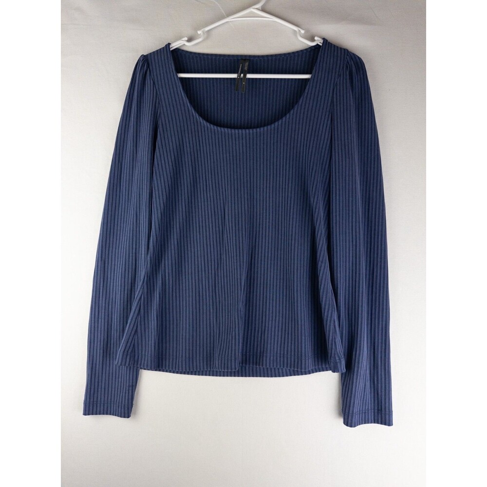 By Antrhopologie Sweater Womens Small Blue‎ Knit Pullover Modal Blend Solid